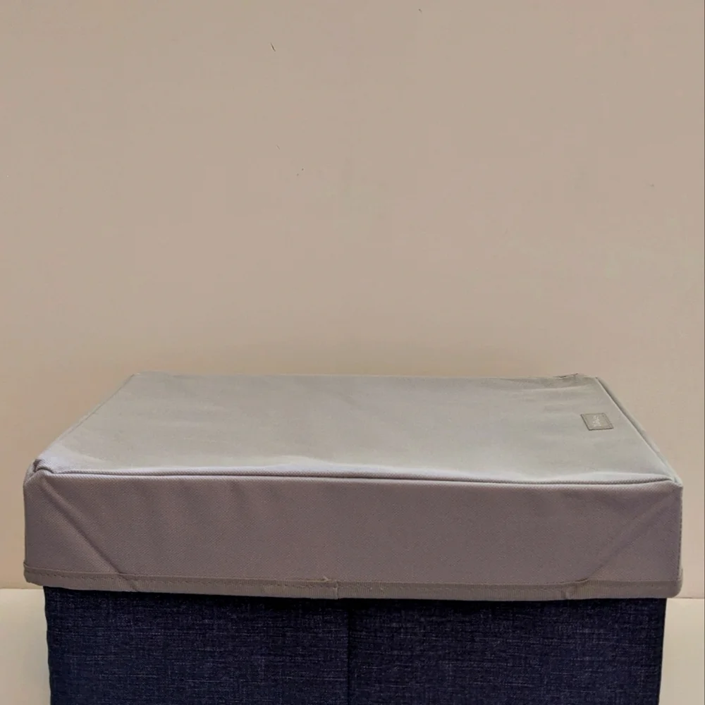 Thirty One Your Way Rectangle Organizer Shelf Box 31 Charcoal Gray Lid